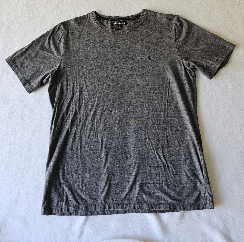 Buttercloth Icycotton Men's Gray T-Shirt Size XL Slim Fit